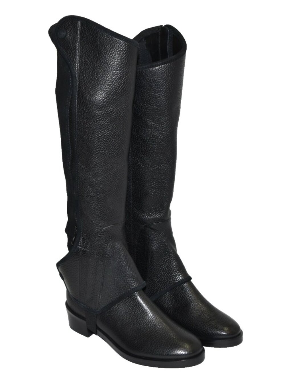 New! Tory Burch Black Leather 'Milburn' Convertible Riding Boots Size 5M Brazil